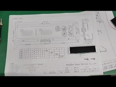 4.5V 9PIN VA affichage LCD graphiques blancs Panneau noir Longue bande