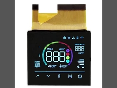 4.5V VA Affichage LCD Couleur Panneau de segment noir 72PIN FPC Connectez pour purificateur d'air