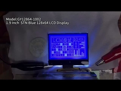 1.9 pouces STN bleu 128x64 affichage LCD 30PIN FPC 8 bits parallèle pour le distributeur d'eau