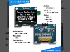 1Module d'affichage OLED I2C de 0,3 pouce Couleur blanche 128x64 Résolution SH1106