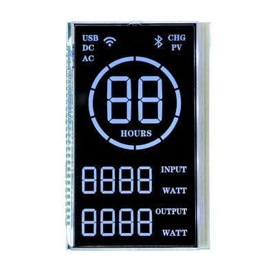 Un bon prix. 7 segments VA LCD noir personnalisé Affichage négatif 5V 27PIN en ligne