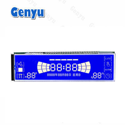 Un bon prix. Écran d'affichage LCD de conception personnalisée STN Segment bleu 30PIN Pour machine à nettoyer en ligne