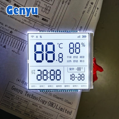 Un bon prix. Écran LCD personnalisé carré HTN rétroéclairage blanc Thermostat Affichage LCD en ligne
