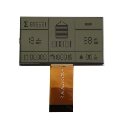 Un bon prix. 3.0V Panneau LCD personnalisé Écran de soie noir Segmenté TN Transmissif FPC Connect en ligne