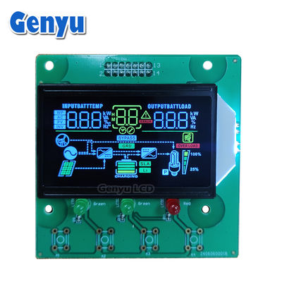 Un bon prix. Segment LCD VA Coloris de fond noir Icônes de couleur Blanc chiffres pour l'onduleur en ligne