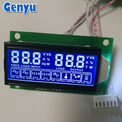 Un bon prix. Écran LCD OEM à sept segments HTN Écran LCD bleu 5V avec carte de circuit imprimé en ligne