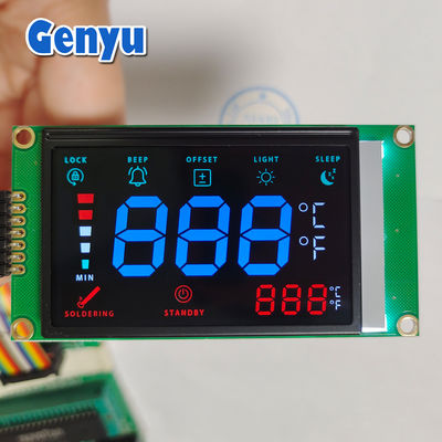 Un bon prix. Affichage LCD VA personnalisé chiffres bleus 7 segments Écran COB + Zebra 4.5V en ligne