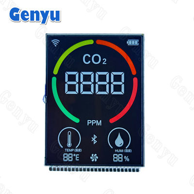 Un bon prix. 2.5 pouces d'affichage LCD VA 4 chiffres 7 segments d'écran 24PIN pour détecteur de dioxyde de carbone en ligne