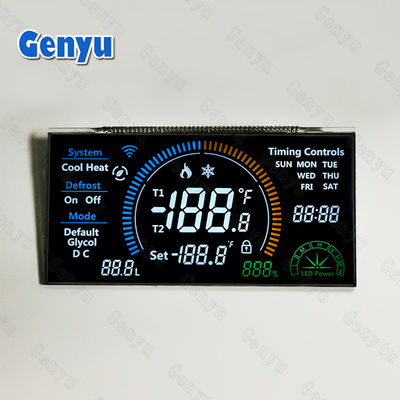 Un bon prix. 3.3V VA Panneau d'affichage LCD Noir Affichage à segment LCD 46PIN Rétroviseur blanc en ligne