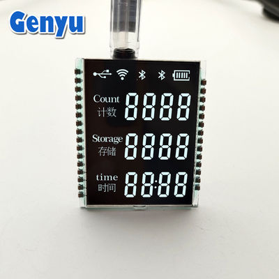 Un bon prix. Affichage à alignement vertical de petite taille 3 lignes 4 chiffres Écran segmenté noir 3.3V 30PIN en ligne