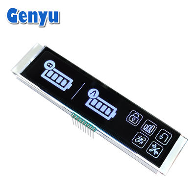 Un bon prix. 4.5V 9PIN VA affichage LCD graphiques blancs Panneau noir Longue bande en ligne