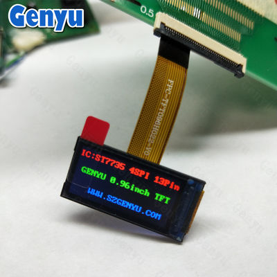 Un bon prix. Affichage LCD TFT compact de 0,96 pouce 80x160 pixels Interface ZIF Connect SPI à 14 broches en ligne