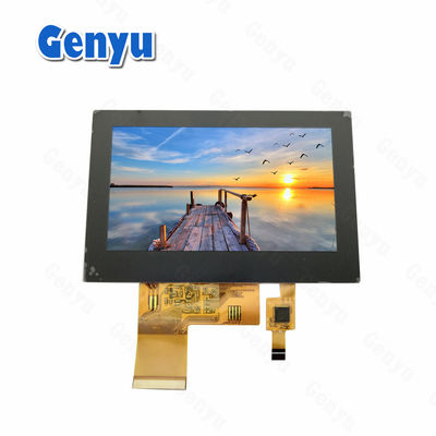 480*272 Affichage LCD TFT de 4,3 pouces Écran tactile capacitif CTP 40 broches FPC 24 bits RVB
