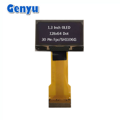 Un bon prix. Affichage OLED de caractères blancs de 1,3 pouce 128x64 points SH1106 30PIN Connecteur FPC en ligne