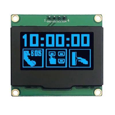 Un bon prix. SSD1309 écran OLED de 1,54 pouces bleu plus grande carte PCB 128x64 I2C écran OLED en ligne