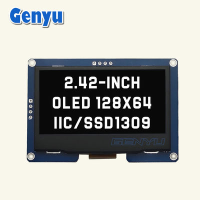 Un bon prix. Display OLED monochrome de 2,42 pouces de résolution 128x64 SSD1309 Interface I2C en ligne