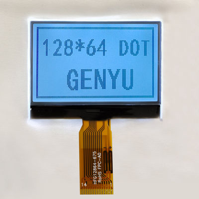 Un bon prix. 1.88 pouces 128x64 Module d'affichage LCD à matrice de points FSTN Interface SPI 14PIN blanche en ligne