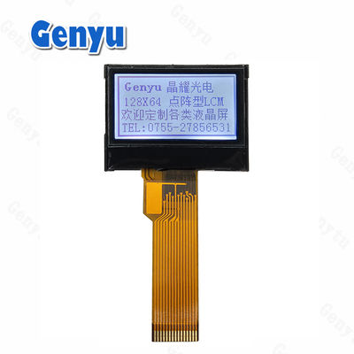 Un bon prix. 0.96 pouces 128x64 Monochrome FSTN affichage LCD 15 épingles rétroéclairage blanc Interface SPI en ligne