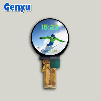 Un bon prix. Écran LCD TFT de petite taille de 0,9 pouce Forme ronde 128x128 Résolution Interface SPI en ligne