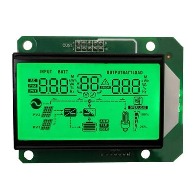 Un bon prix. Écran LCD à segments HTN monochrome à 7 segments avec angle de vision à 6 heures, taille personnalisée, provenant de LCD en ligne